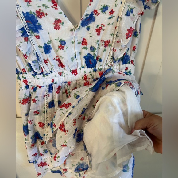 LoveShackFancy Bennett cotton floral ruffle mini dress - Picture 9 of 12